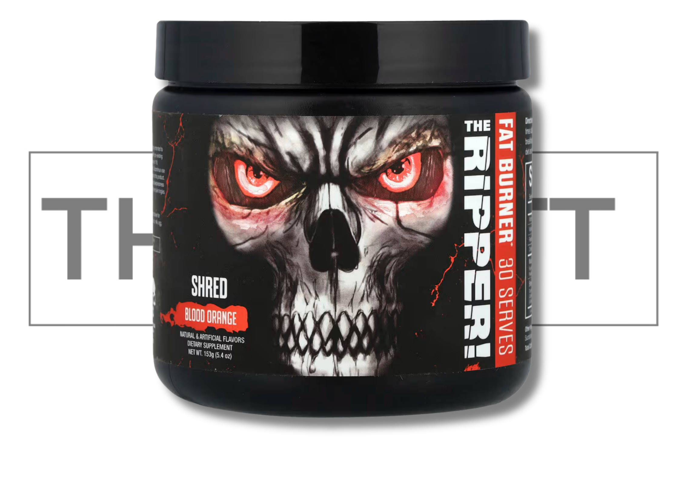 JNX Sports The Ripper Fat Burner in Blood Orange flavor, 5.4 oz, promoting energy and fat burning.