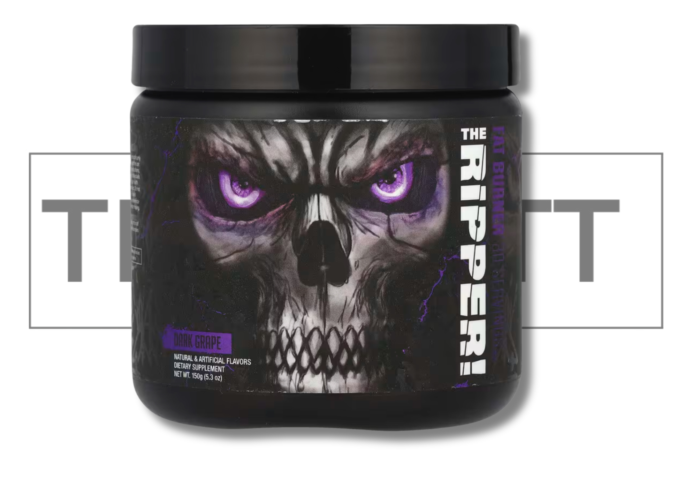 JNX Sports The Ripper! fettforbrenner, mørk drue, kosttilskudd, vegansk, 5.3 oz, med vitaminer og kreatin.