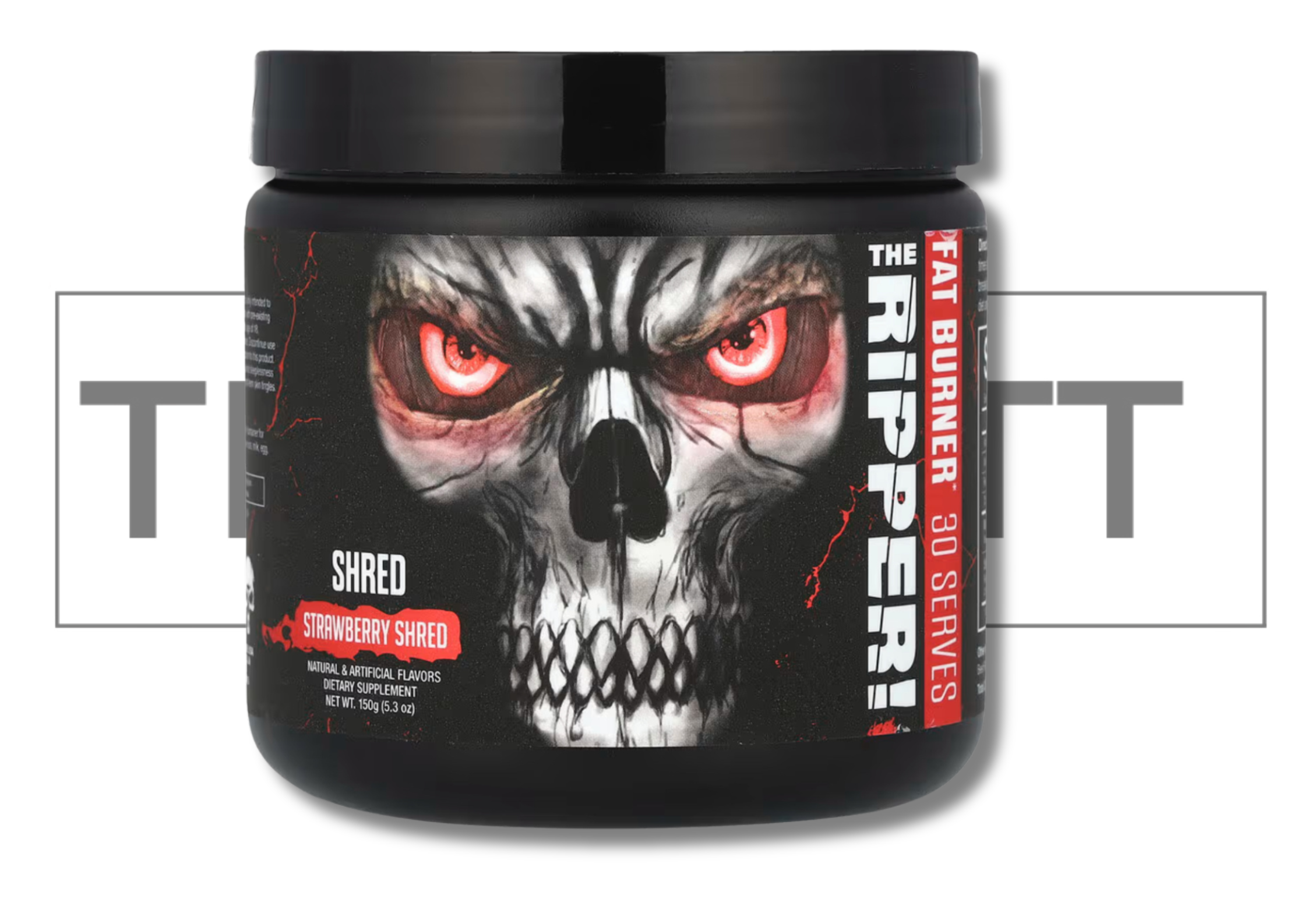 JNX Sports The Ripper! fettforbrenner, Strawberry Shred, glutenfri, sukkerfri, kosttilskudd, 30 serveringer
