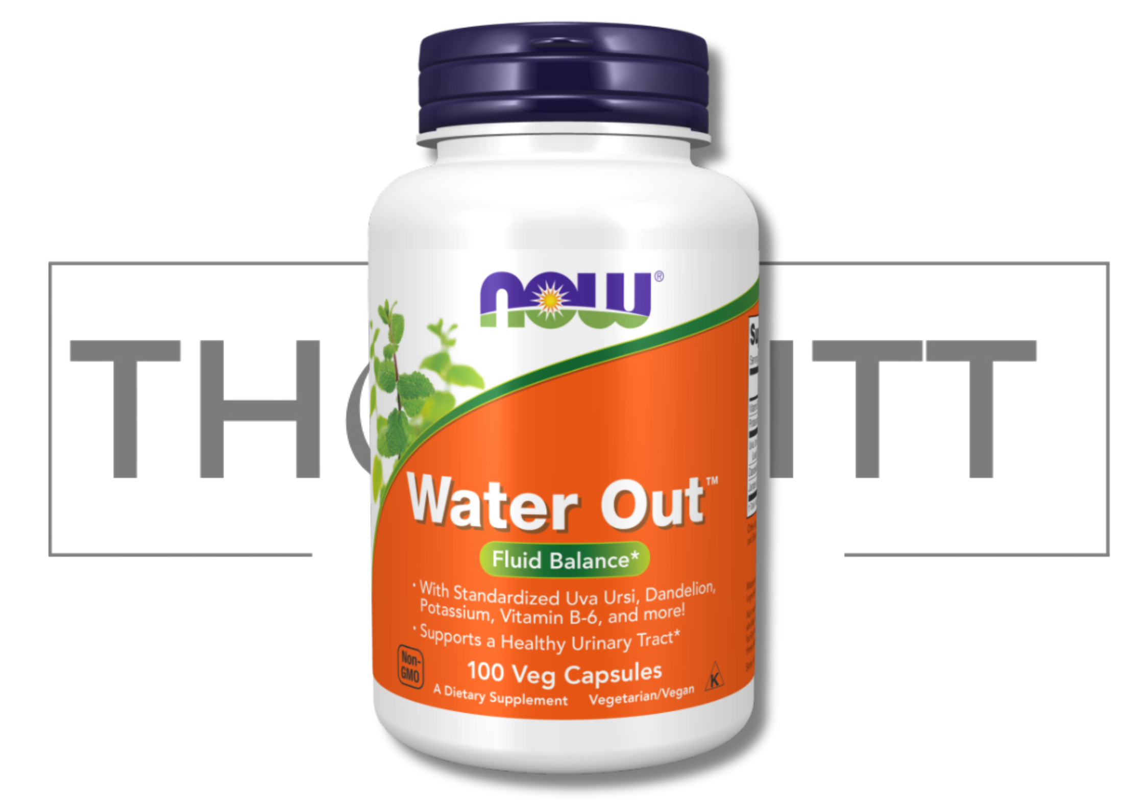 NOW Water Out Fluid Balance 100 Veg Capsules supplement for healthy urinary function and fluid balance
