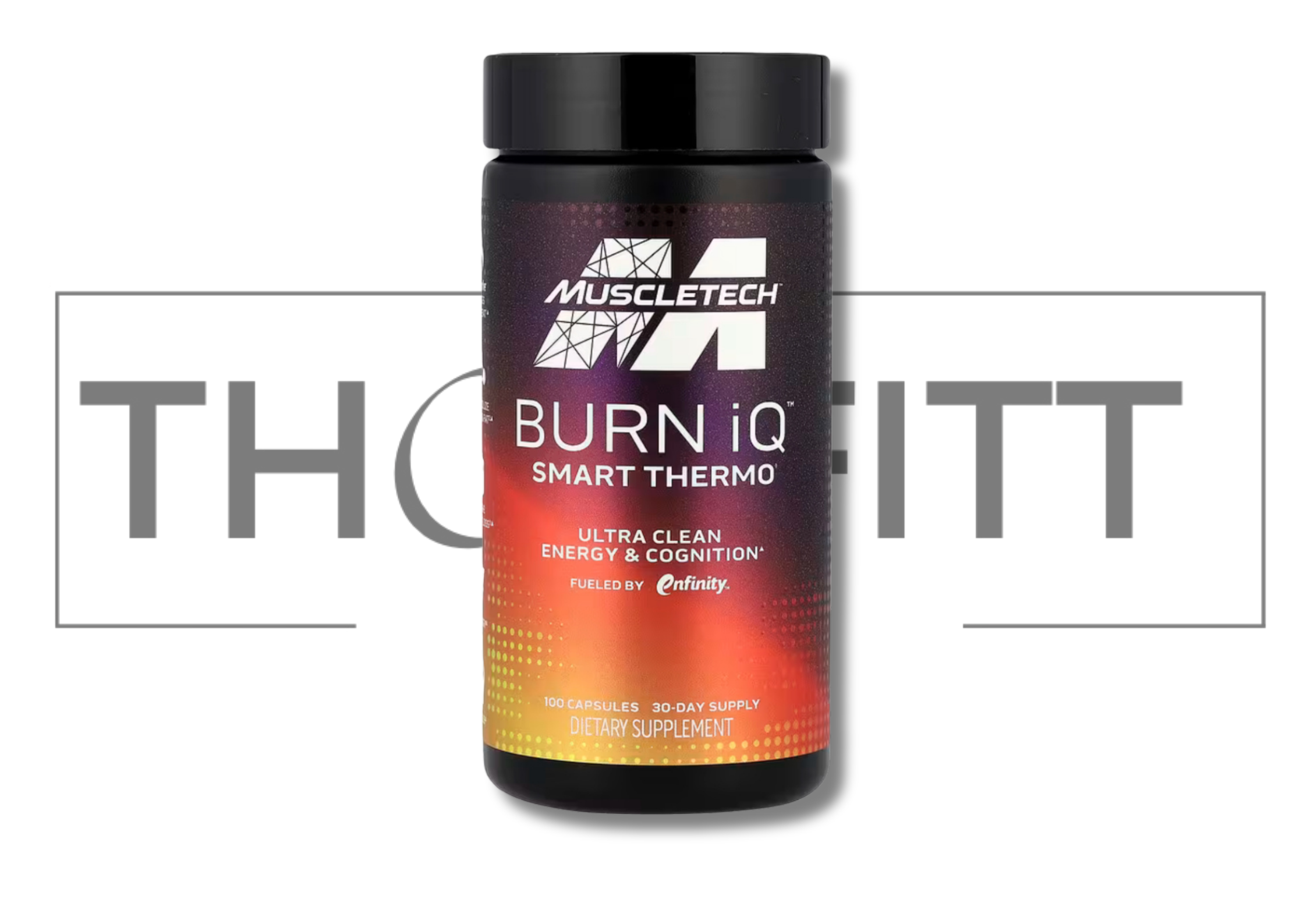 MuscleTech Burn iQ Smart Thermo, 100 kapsler, kosttilskudd for energi, kognisjon og vekttap.