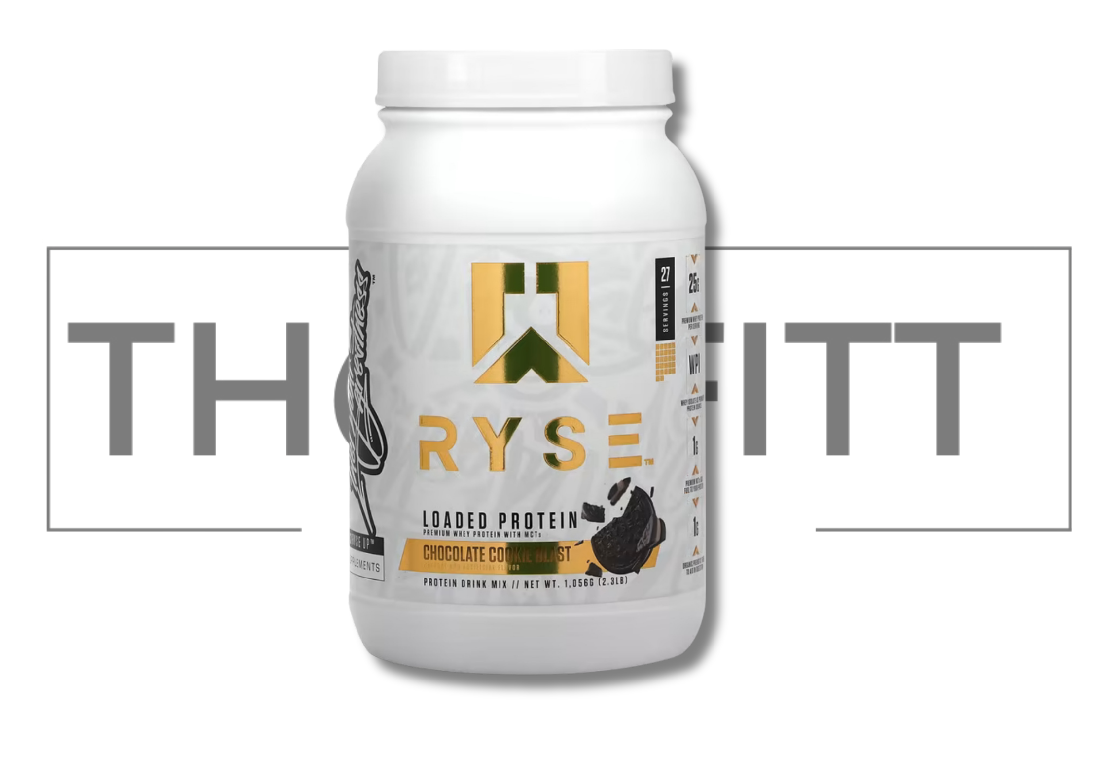 RYSE Loaded Protein Chocolate Cookie Blast, 2.3 lbs, premium whey, MCT, vitamins, kosttilskudd for trening.