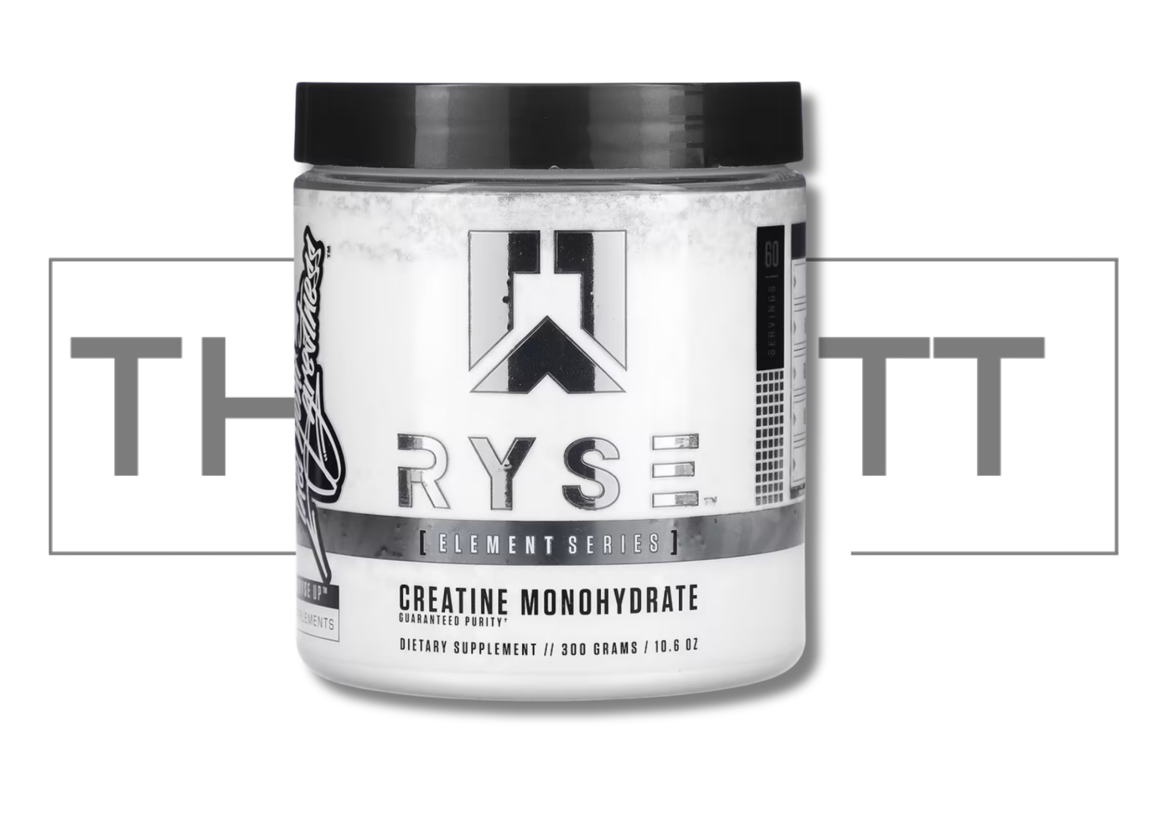 RYSE Element Series Creatine Monohydrate, kosttilskudd med renhet for styrke og utholdenhet, 300 g
