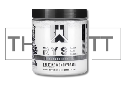 RYSE Element Series Creatine Monohydrate, kosttilskudd med renhet for styrke og utholdenhet, 300 g