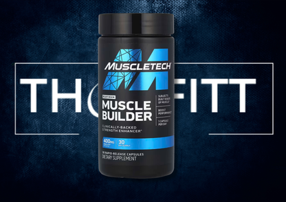 MuscleTech Platinum Muscle Builder 400 mg, 30 kapsler, kosttilskudd for muskelbygging og ytelse.