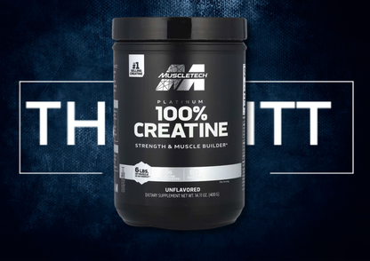 MuscleTech Platinum 100% Creatine unflavored supplement for strength and muscle building, 14.11 oz (400 g), norske vitaminer.