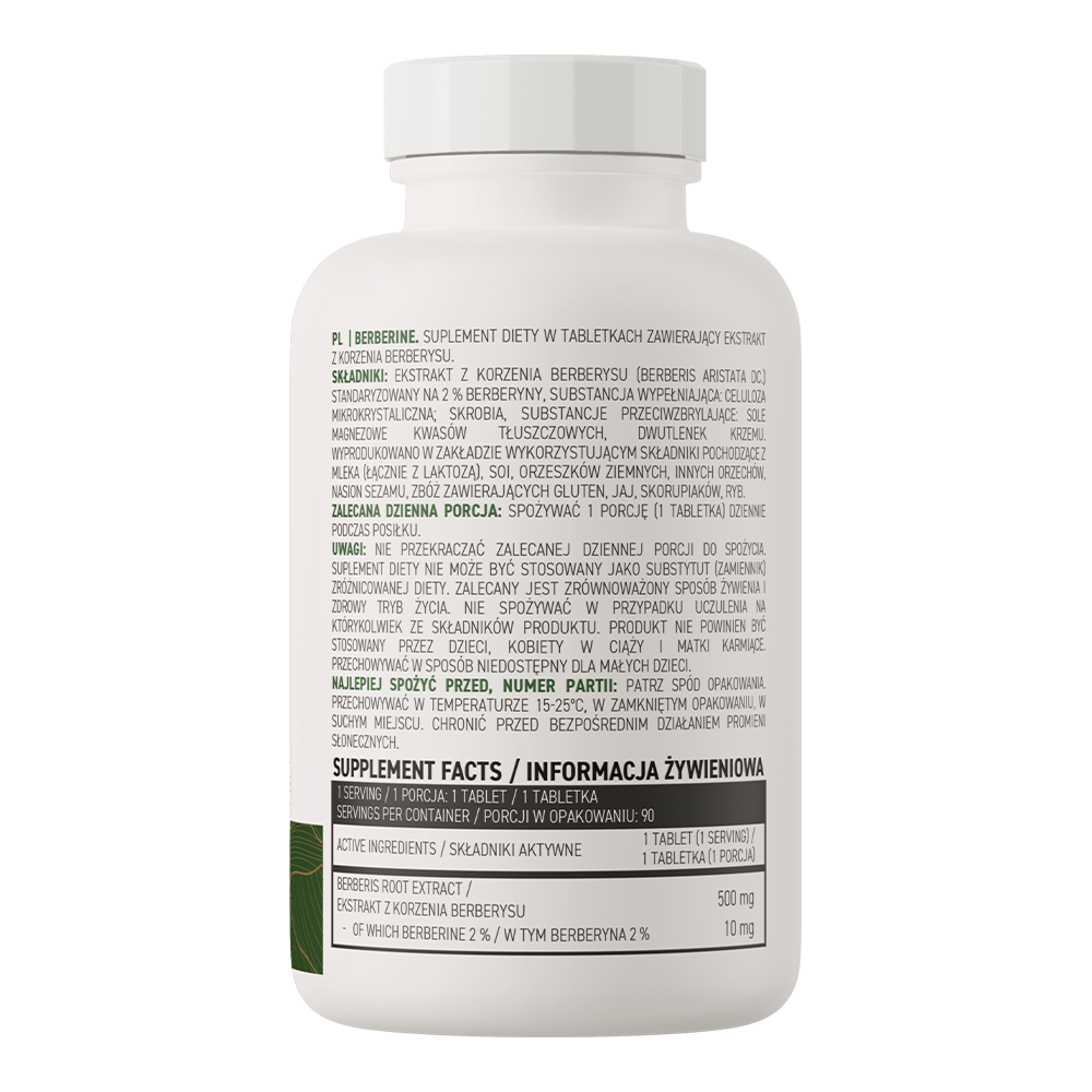 Berberine VEGE 90 tabletter med 550 mg Berbevis®, kosttilskudd for sunn kroppskomposisjon og blodsukkernivåer.