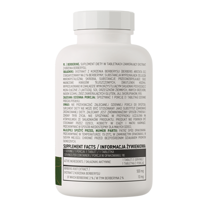 Berberine VEGE 90 tabletter med 550 mg Berbevis®, kosttilskudd for sunn kroppskomposisjon og blodsukkernivåer.